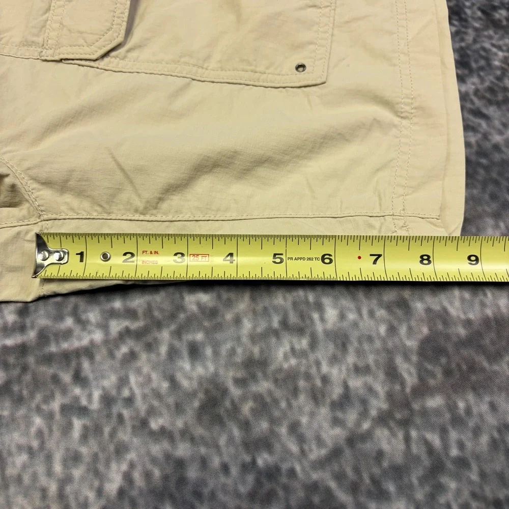 Craft & Barrow Cargo Shorts Mens 32 Tan Adjustable Waist Utility Outdoor Skater